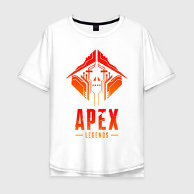 Мужская футболка хлопок Oversize с принтом APEX LEGENDS CRYPTO в Тюмени, 100% хлопок | свободный крой, круглый ворот, “спинка” длиннее передней части | apex | apex legends | legend | legends. | апекс игра | апекс легенд | апекс легендc