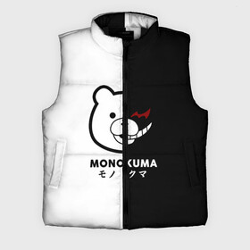 Мужской жилет утепленный 3D с принтом _Monokuma_ в Тюмени,  |  | anime | character | dangan ronpa | kawai | manga | аниме | анимэ | глаз | данганронпа | двухцветная | директор | злодей | из | изображение | кавай | крутой | лицо | манга | медведь | милый | мишка | на груди | необычный | нос