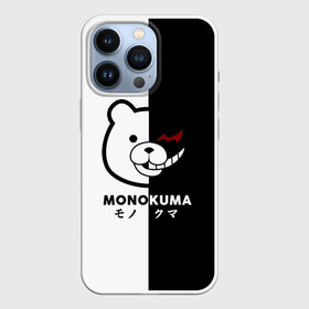 Чехол для iPhone 13 Pro с принтом _Monokuma_ в Тюмени,  |  | Тематика изображения на принте: anime | character | dangan ronpa | kawai | manga | аниме | анимэ | глаз | данганронпа | двухцветная | директор | злодей | из | изображение | кавай | крутой | лицо | манга | медведь | милый | мишка | на груди | необычный | нос