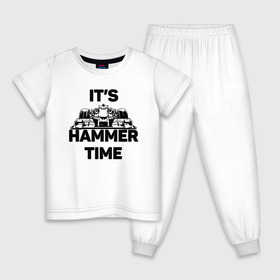 Детская пижама хлопок с принтом Its hammer time в Тюмени, 100% хлопок |  брюки и футболка прямого кроя, без карманов, на брюках мягкая резинка на поясе и по низу штанин
 | hammer time | lewis hamilton | льюис хэмильтон