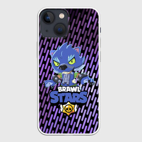 Чехол для iPhone 13 mini с принтом BRAWL STARS LEON ОБОРОТЕНЬ. в Тюмени,  |  | bib | brawl stars | colt | crow | el brown | leon | leon shark | max | moba | sally leon | shark | акула | берли | биби | бравл старс | браун | ворон | жанр | игра | кольт | леон | леон акула | макс | нита | шелли