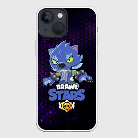 Чехол для iPhone 13 mini с принтом BRAWL STARS LEON ОБОРОТЕНЬ. в Тюмени,  |  | bib | brawl stars | colt | crow | el brown | leon | leon shark | max | moba | sally leon | shark | акула | берли | биби | бравл старс | браун | ворон | жанр | игра | кольт | леон | леон акула | макс | нита | шелли