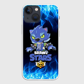 Чехол для iPhone 13 mini с принтом BRAWL STARS LEON ОБОРОТЕНЬ. в Тюмени,  |  | bib | brawl stars | colt | crow | el brown | leon | leon shark | max | moba | sally leon | shark | акула | берли | биби | бравл старс | браун | ворон | жанр | игра | кольт | леон | леон акула | макс | нита | шелли