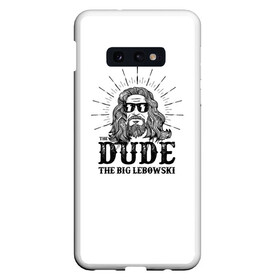 Чехол для Samsung S10E с принтом The Big Lebowski в Тюмени, Силикон | Область печати: задняя сторона чехла, без боковых панелей | criminal | dude | gangster | the big lebowski | the jesus rolls | большой лебовски | броски хесуса | гангстер | криминал | фильм | чувак