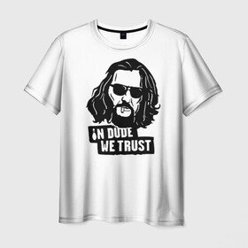 Мужская футболка 3D с принтом The Big Lebowski в Тюмени, 100% полиэфир | прямой крой, круглый вырез горловины, длина до линии бедер | criminal | dude | gangster | the big lebowski | the jesus rolls | большой лебовски | броски хесуса | гангстер | криминал | фильм | чувак