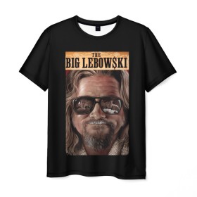 Мужская футболка 3D с принтом The Big Lebowski в Тюмени, 100% полиэфир | прямой крой, круглый вырез горловины, длина до линии бедер | big | lebowski | the | большой | кинофильм | лебовски
