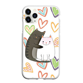 Чехол для iPhone 11 Pro матовый с принтом Сладкая парочка в Тюмени, Силикон |  | Тематика изображения на принте: 14 февраля | 8 марта | валентинов день | верность | влюбленность | влюбленные | вместе навсегда | двое | девичник | девушке | кот | коты | кошка | кошки | любимая | любимый | люблю | люблю тебя | мы с то