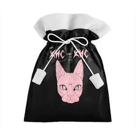 Подарочный 3D мешок с принтом Кис-Кис в Тюмени, 100% полиэстер | Размер: 29*39 см | punk | punk rock | rock | алина олешева | кис | кис кис | кокос | панк | панк рок | рок | софья сомусева | хмурый