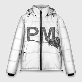 Мужская зимняя куртка 3D с принтом Payton Moormeier в Тюмени, верх — 100% полиэстер; подкладка — 100% полиэстер; утеплитель — 100% полиэстер | длина ниже бедра, свободный силуэт Оверсайз. Есть воротник-стойка, отстегивающийся капюшон и ветрозащитная планка. 

Боковые карманы с листочкой на кнопках и внутренний карман на молнии. | letters p m | moormeier | payton | payton moormeier | payton moormeier мерч | pm | tiktok | буквы р м | звезда соцсетей | инициалы рм | мурмайер | мурмейер | пайтон | пайтон мурмайер | пейтон | пейтон мурмайер | пэйтон | пэйтон мурмайер