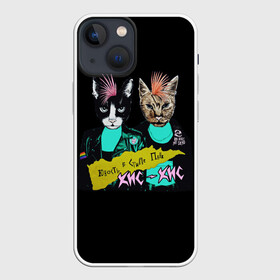 Чехол для iPhone 13 mini с принтом Кис Кис в Тюмени,  |  | punk | punk rock | rock | алина олешева | кис | кис кис | кокос | панк | панк рок | рок | софья сомусева | хмурый