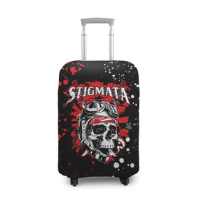 Чехол для чемодана 3D с принтом Stigmata в Тюмени, 86% полиэфир, 14% спандекс | двустороннее нанесение принта, прорези для ручек и колес | music | rock | stigmata | альтернатива | музыка | рок | стигмата | тарас уманскии