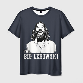 Мужская футболка 3D с принтом The Big Lebowski в Тюмени, 100% полиэфир | прямой крой, круглый вырез горловины, длина до линии бедер | dude | film | бриджес | герой | джефф | джеффри | дюдя | комедия | лебовски | персонаж | фильм | чувак