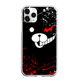 Чехол для iPhone 11 Pro Max матовый с принтом MONOKUMA в Тюмени, Силикон |  | anime | bear | black  white | danganronpa | kurokuma | monodam | monokuma | monomi | monotaro | rabbit | school | shirokuma | аниме | главарь | мoноми | монокума | черно белый | школа