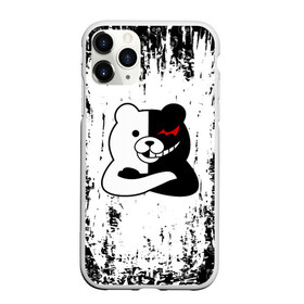 Чехол для iPhone 11 Pro матовый с принтом MONOKUMA в Тюмени, Силикон |  | anime | bear | black  white | danganronpa | kurokuma | monodam | monokuma | monomi | monotaro | pink | rabbit | school | shirokuma | аниме | главарь | мoноми | монокума | черно белый | школа