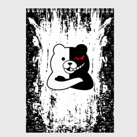 Скетчбук с принтом MONOKUMA в Тюмени, 100% бумага
 | 48 листов, плотность листов — 100 г/м2, плотность картонной обложки — 250 г/м2. Листы скреплены сверху удобной пружинной спиралью | anime | bear | black  white | danganronpa | kurokuma | monodam | monokuma | monomi | monotaro | pink | rabbit | school | shirokuma | аниме | главарь | мoноми | монокума | черно белый | школа