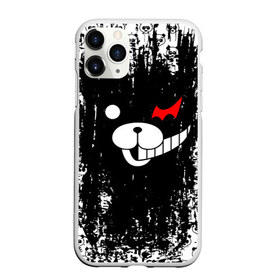 Чехол для iPhone 11 Pro Max матовый с принтом MONOKUMA в Тюмени, Силикон |  | anime | bear | black  white | danganronpa | kurokuma | monodam | monokuma | monomi | monotaro | pink | rabbit | school | shirokuma | аниме | главарь | мoноми | монокума | черно белый | школа