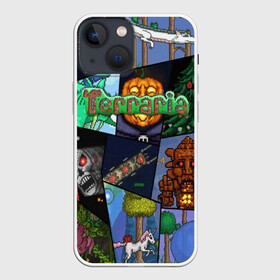 Чехол для iPhone 13 mini с принтом Terraria | Террария (Z) в Тюмени,  |  | minecraft | terraria | инди игры | майнкрафт | террария