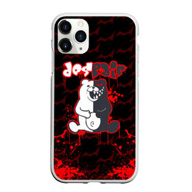 Чехол для iPhone 11 Pro матовый с принтом MONOKUMA в Тюмени, Силикон |  | anime | bear | black  white | danganronpa | kurokuma | monodam | monokuma | monomi | monotaro | pink | rabbit | school | shirokuma | аниме | главарь | мoноми | монокума | черно белый | школа