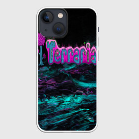 Чехол для iPhone 13 mini с принтом Terraria в Тюмени,  |  | terraria | terraria logo | terraria modded | террария | террария надпись