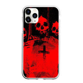 Чехол для iPhone 11 Pro матовый с принтом Анархия в Тюмени, Силикон |  | 666 | анархия | зло | крест | тьма | черепа