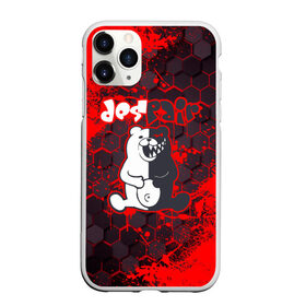 Чехол для iPhone 11 Pro матовый с принтом MONOKUMA в Тюмени, Силикон |  | anime | bear | black  white | danganronpa | kurokuma | monodam | monokuma | monomi | monotaro | pink | rabbit | school | shirokuma | аниме | главарь | мoноми | монокума | черно белый | школа