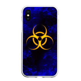 Чехол для iPhone XS Max матовый с принтом BIOHAZARD в Тюмени, Силикон | Область печати: задняя сторона чехла, без боковых панелей | biohazard | radiation | re | re3 | residenr evil | toxic | virusвирус | world war z | биохазард | обитель зла | радиация | токсик | эпидемия