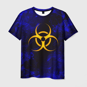 Мужская футболка 3D с принтом BIOHAZARD в Тюмени, 100% полиэфир | прямой крой, круглый вырез горловины, длина до линии бедер | biohazard | radiation | re | re3 | residenr evil | toxic | virusвирус | world war z | биохазард | обитель зла | радиация | токсик | эпидемия