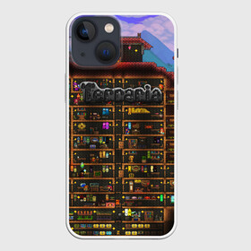 Чехол для iPhone 13 mini с принтом TERRARIA в Тюмени,  |  | game | pixel | terraria | игра | пиксель | террариа