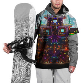 Накидка на куртку 3D с принтом Terraria в Тюмени, 100% полиэстер |  | Тематика изображения на принте: game | pixel | terraria | игра | пиксель | террариа