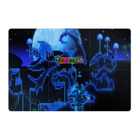 Магнитный плакат 3Х2 с принтом Terraria в Тюмени, Полимерный материал с магнитным слоем | 6 деталей размером 9*9 см | Тематика изображения на принте: game | pixel | terraria | игра | пиксель | террариа