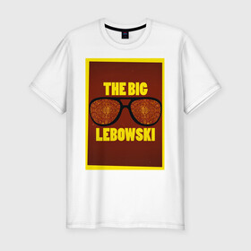 Мужская футболка хлопок Slim с принтом The Big Lebowski в Тюмени, 92% хлопок, 8% лайкра | приталенный силуэт, круглый вырез ворота, длина до линии бедра, короткий рукав | the big lebowski | большой лебовски | кино | персонаж | чувак