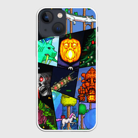 Чехол для iPhone 13 mini с принтом Terraria allpic в Тюмени,  |  | game | pixel | terraria | игра | пиксель | террариа