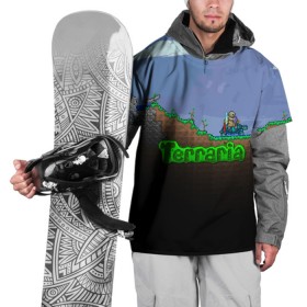 Накидка на куртку 3D с принтом terraria game в Тюмени, 100% полиэстер |  | Тематика изображения на принте: game | pixel | terraria | игра | пиксель | террариа