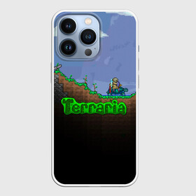 Чехол для iPhone 13 Pro с принтом terraria game в Тюмени,  |  | Тематика изображения на принте: game | pixel | terraria | игра | пиксель | террариа