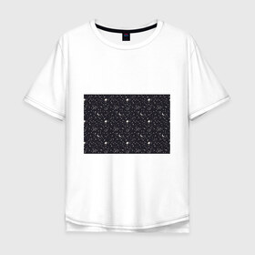 Мужская футболка хлопок Oversize с принтом Космос в Тюмени, 100% хлопок | свободный крой, круглый ворот, “спинка” длиннее передней части | nasa | галактика | звезды | инопланетяне | космос | месяц | нло | планеты | созвездие