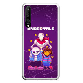 Чехол для Honor P30 с принтом UNDERTALE в Тюмени, Силикон | Область печати: задняя сторона чехла, без боковых панелей | asriel dreemurr | chara | frisk | gaster blaster | sans | undertale | азриэль дримурр | андертейл | андрайн | гастер | меттатон | санс | фриск | чара