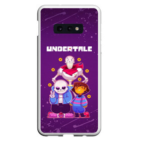 Чехол для Samsung S10E с принтом UNDERTALE в Тюмени, Силикон | Область печати: задняя сторона чехла, без боковых панелей | Тематика изображения на принте: asriel dreemurr | chara | frisk | gaster blaster | sans | undertale | азриэль дримурр | андертейл | андрайн | гастер | меттатон | санс | фриск | чара