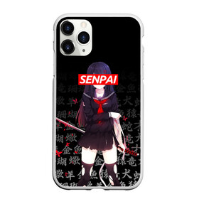 Чехол для iPhone 11 Pro Max матовый с принтом SENPAI ANIME в Тюмени, Силикон |  | ahegao | kawai | kowai | oppai | otaku | senpai | sugoi | waifu | yandere | ахегао | ковай | отаку | сенпай | яндере