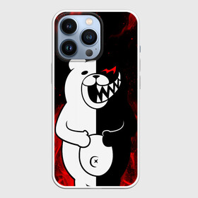 Чехол для iPhone 13 Pro с принтом MONOKUMA В ПЛАМЕНИ   МОНОКУМА в Тюмени,  |  | anime | bear | black  white | danganronpa | kurokuma | monodam | monokuma | monomi | monotaro | rabbit | school | shirokuma | аниме | главарь | мoноми | монокума | черно белый | школа