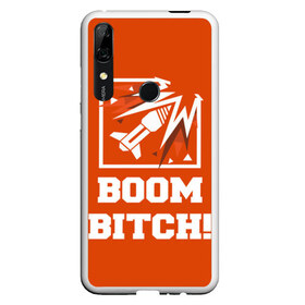 Чехол для Honor P Smart Z с принтом Boom Bitch! в Тюмени, Силикон | Область печати: задняя сторона чехла, без боковых панелей | Тематика изображения на принте: ace | diamond | epic | fails | funny | gameplay | mozzie | pro league | pvp | r6 | r6s | random | update | герой | дым | огонь | осада | пламя | радуга | снайпер | сражения | туман | шутер