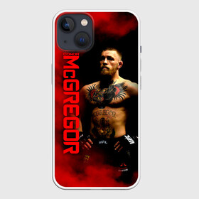 Чехол для iPhone 13 с принтом Конор МакГрегор в Тюмени,  |  | conor mcgregor | m1 | the notorious | ufc | боевые | боец | борьба | единоборства | ирландский | искусства | конор макгрегор | м1 | мма | печально известный | смешанные | юфс