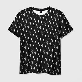 Мужская футболка 3D с принтом LiL PEEP Pattern в Тюмени, 100% полиэфир | прямой крой, круглый вырез горловины, длина до линии бедер | lil peep | lil prince | pink | зарубежная музыка | лил пип | маленький принц