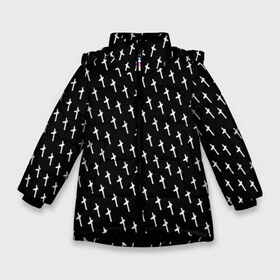 Зимняя куртка для девочек 3D с принтом LiL PEEP Pattern в Тюмени, ткань верха — 100% полиэстер; подклад — 100% полиэстер, утеплитель — 100% полиэстер. | длина ниже бедра, удлиненная спинка, воротник стойка и отстегивающийся капюшон. Есть боковые карманы с листочкой на кнопках, утяжки по низу изделия и внутренний карман на молнии. 

Предусмотрены светоотражающий принт на спинке, радужный светоотражающий элемент на пуллере молнии и на резинке для утяжки. | lil peep | lil prince | pink | зарубежная музыка | лил пип | маленький принц