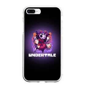 Чехол для iPhone 7Plus/8 Plus матовый с принтом UNDERTALE в Тюмени, Силикон | Область печати: задняя сторона чехла, без боковых панелей | asriel dreemurr | chara | frisk | gaster blaster | sans | undertale | азриэль дримурр | андертейл | андрайн | гастер | меттатон | санс | фриск | чара