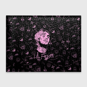 Обложка для студенческого билета с принтом LIL PEEP в Тюмени, натуральная кожа | Размер: 11*8 см; Печать на всей внешней стороне | lil peep | lil prince | pink | зарубежная музыка | лил пип | маленький принц