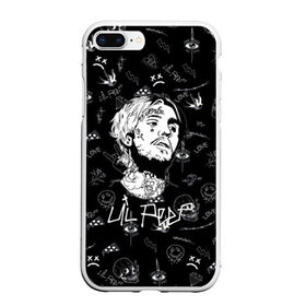 Чехол для iPhone 7Plus/8 Plus матовый с принтом LIL PEEP в Тюмени, Силикон | Область печати: задняя сторона чехла, без боковых панелей | lil peep | lil prince | pink | зарубежная музыка | лил пип | маленький принц