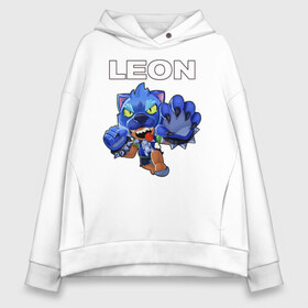 Женское худи Oversize хлопок с принтом Brawl Stars LEON в Тюмени, френч-терри — 70% хлопок, 30% полиэстер. Мягкий теплый начес внутри —100% хлопок | боковые карманы, эластичные манжеты и нижняя кромка, капюшон на магнитной кнопке | brawl | brawl stars | crow | leon | sally | shark | stars | акула | бравл | бравл старс | браво старс | игра | компьютерная | кров | леон | леон акула | онлайн | старс | шарк