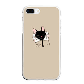 Чехол для iPhone 7Plus/8 Plus матовый с принтом Милая кошечка в Тюмени, Силикон | Область печати: задняя сторона чехла, без боковых панелей | 