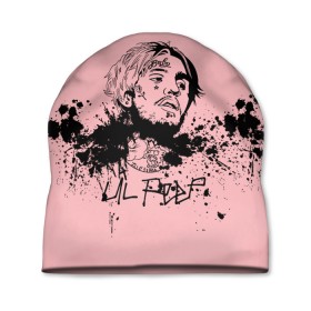 Шапка 3D с принтом LIL PEEP. в Тюмени, 100% полиэстер | универсальный размер, печать по всей поверхности изделия | 