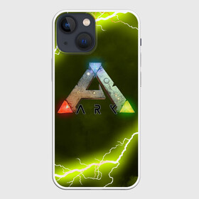 Чехол для iPhone 13 mini с принтом Ark Survival Evolved в Тюмени,  |  | Тематика изображения на принте: ark survival evolved | dino | game | динозавр | игры